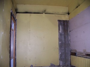 plaster under paneling